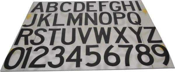 Made in USA - Letter Label - Legend: Complete Set, English, Black - Americas Industrial Supply