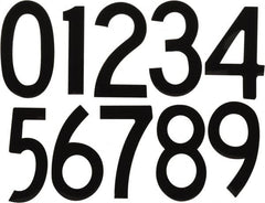 Made in USA - Letter Label - Legend: Number Set, English, Black - Americas Industrial Supply