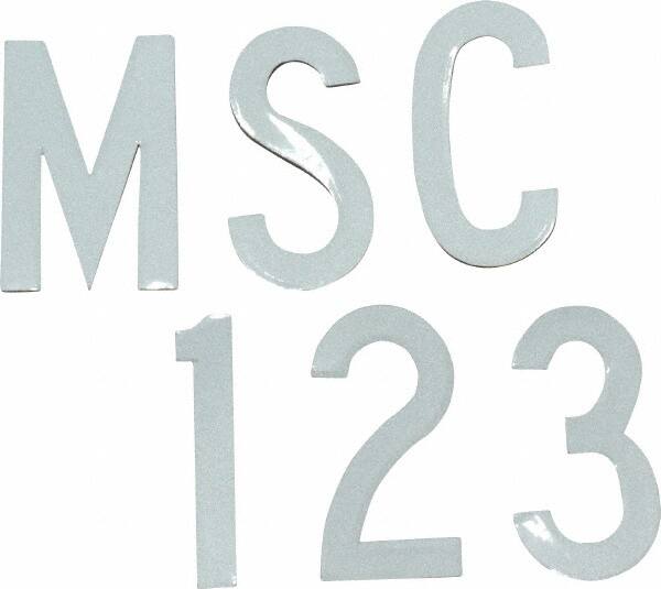 Made in USA - Letter Label - Legend: Complete Set, English, White - Americas Industrial Supply