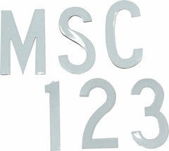 Made in USA - Letter Label - Legend: Complete Set, English, White - Americas Industrial Supply