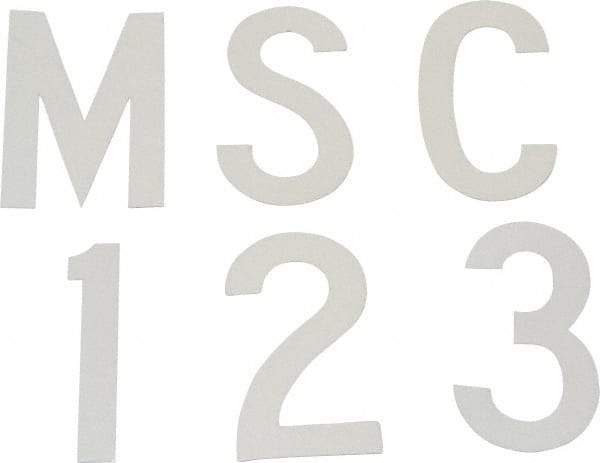 Made in USA - Letter Label - Legend: Complete Set, English, White - Americas Industrial Supply