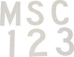 Made in USA - Letter Label - Legend: Complete Set, English, White - Americas Industrial Supply