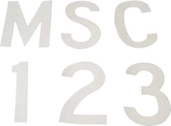 Made in USA - Letter Label - Legend: Complete Set, English, White - Americas Industrial Supply