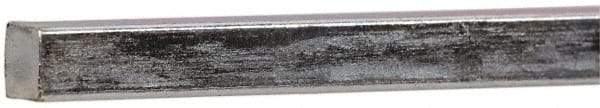 Made in USA - 12" Long x 3/16" High x 3/16" Wide, Zinc-Plated Key Stock - Low Carbon Steel - Americas Industrial Supply