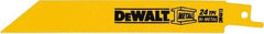 DeWALT - Bi-Metal Reciprocating Saw Blade - Straight Profile, 24 TPI, Toothed Edge - Americas Industrial Supply