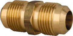 Cerro - 5/8" Tube OD, 45° Brass Flared Tube Union - Flare x Flare Ends - Americas Industrial Supply