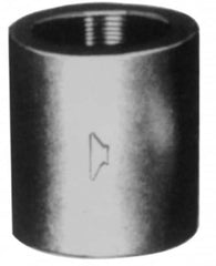 Made in USA - Size 2-1/2", Class 3,000, Steel Black Pipe Coupling - 3,000 psi, Socket Weld End Connection - Americas Industrial Supply