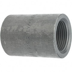 Made in USA - Size 1", Class 3,000, Forged Carbon Steel Black Pipe Coupling - 925 psi, Threaded End Connection - Americas Industrial Supply
