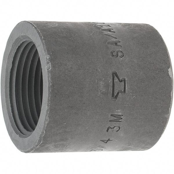 Made in USA - Size 3/4", Class 3,000, Forged Carbon Steel Black Pipe End Cap - 925 psi, Threaded End Connection - Americas Industrial Supply