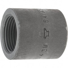 Made in USA - Size 3/4", Class 3,000, Forged Carbon Steel Black Pipe End Cap - 925 psi, Threaded End Connection - Americas Industrial Supply