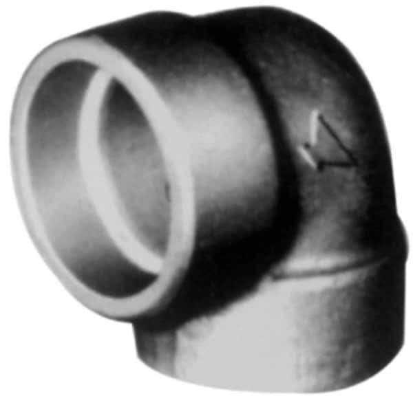 Made in USA - Size 3", Class 3,000, Forged Carbon Steel Black Pipe 90° Elbow - 3,000 psi, Socket Weld End Connection - Americas Industrial Supply