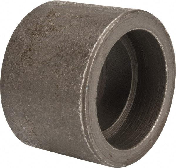 Made in USA - Size 1-1/4", Class 3,000, Forged Carbon Steel Black Pipe Coupling - 925 psi, Socket Weld End Connection - Americas Industrial Supply