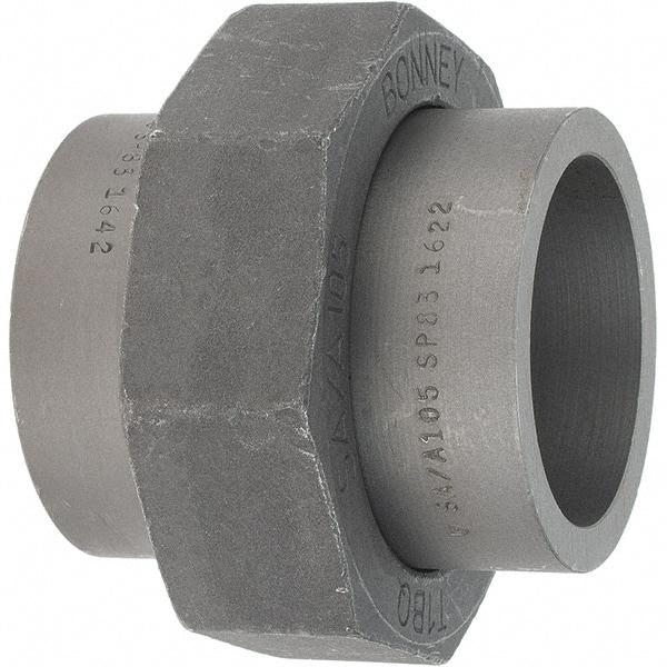 Made in USA - Size 2", Class 3,000, Forged Carbon Steel Black Pipe Union - 925 psi, Socket Weld End Connection - Americas Industrial Supply