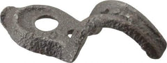 Made in USA - 3/8" Pipe, Malleable Iron, Black Plated" Pipe or Conduit Strap - 1 Mounting Hole - Americas Industrial Supply