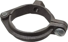 Value Collection - 1-1/2" Pipe, 3/8" Rod, Extension Split Pipe Clamp - 180 Lb Capacity, Malleable Iron - Americas Industrial Supply