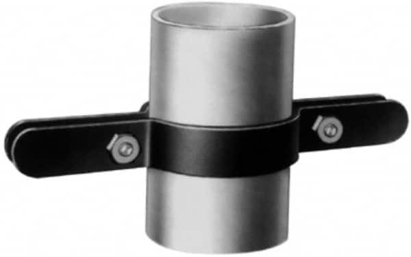 Made in USA - 3/4" Pipe, Riser Clamp - Black, 220 Lb Capacity, Carbon Steel - Americas Industrial Supply