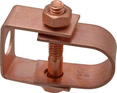 Value Collection - 1/2" Pipe, 3/8" Rod, Carbon Steel Adjustable Clevis Hanger - Copper Plated, 150 Lb Capacity - Americas Industrial Supply