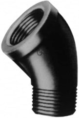 B&K Mueller - Class 150, 1" Galvanized Pipe 45° Street Elbow - Threaded, Malleable Iron - Americas Industrial Supply