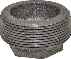 Made in USA - Size 2 x 3/4", Class 150, Malleable Iron Black Pipe Hex Bushing - 150 psi, Threaded End Connection - Americas Industrial Supply