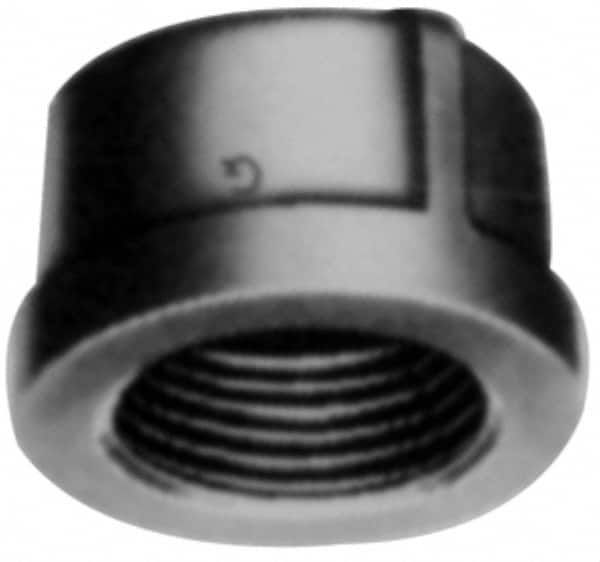 B&K Mueller - Class 150, 1-1/4" Galvanized Pipe End Cap - Threaded, Malleable Iron - Americas Industrial Supply