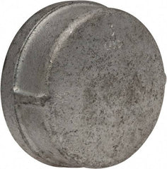 Made in USA - Class 150, 3" Galvanized Pipe End Cap - Threaded, Malleable Iron - Americas Industrial Supply