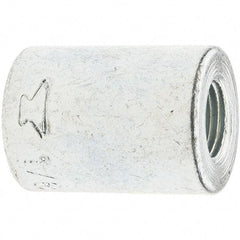 Made in USA - Class 150, 1/8" Galvanized Pipe Coupling (Right Hand) - Threaded, Malleable Iron - Americas Industrial Supply