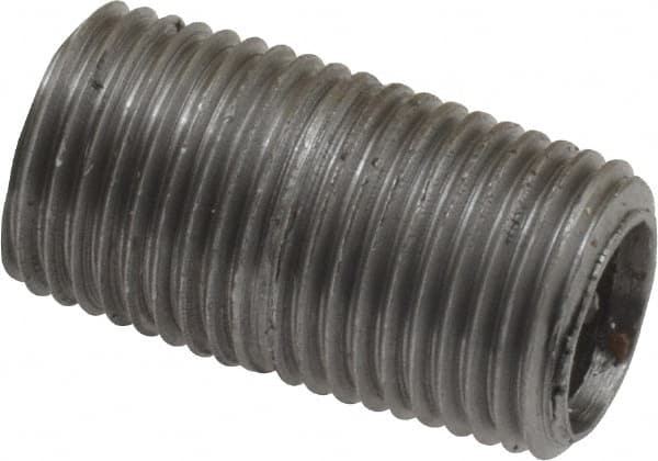 Value Collection - Schedule 40, 1/8" Diam x 3/4" Long Steel Black Pipe Nipple - Threaded - Americas Industrial Supply