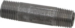 Value Collection - Schedule 40, 1/8" Diam x 1-1/2" Long Steel Black Pipe Nipple - Threaded - Americas Industrial Supply