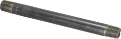 Value Collection - Schedule 40, 1/4" Diam x 5-1/2" Long Steel Black Pipe Nipple - Threaded - Americas Industrial Supply