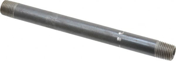 Value Collection - Schedule 40, 1/4" Diam x 6" Long Steel Black Pipe Nipple - Threaded - Americas Industrial Supply