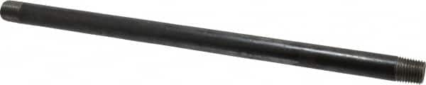 Value Collection - Schedule 40, 1/4" Diam x 10" Long Steel Black Pipe Nipple - Threaded - Americas Industrial Supply