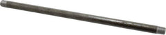 Value Collection - Schedule 40, 1/4" Diam x 12" Long Steel Black Pipe Nipple - Threaded - Americas Industrial Supply