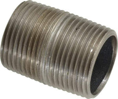 Made in USA - Schedule 40, 3/4" Diam x 1-3/8" Long Steel Black Pipe Nipple - Threaded - Americas Industrial Supply