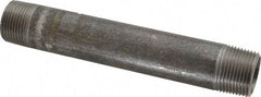 Made in USA - Schedule 40, 3/4" Diam x 6" Long Steel Black Pipe Nipple - Threaded - Americas Industrial Supply