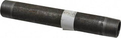 Made in USA - Schedule 40, 3/4" Diam x 7" Long Steel Black Pipe Nipple - Threaded - Americas Industrial Supply