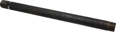 Made in USA - Schedule 40, 1" Diam x 18" Long Steel Black Pipe Nipple - Threaded - Americas Industrial Supply