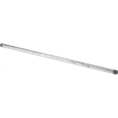 Made in USA - Schedule 40, 3/4 x 36" Galvanized Pipe Nipple - Threaded Steel - Americas Industrial Supply