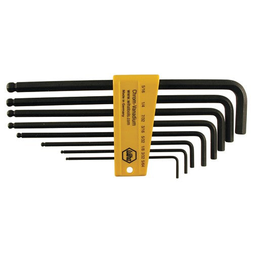 5/64-5/16 BALL END HEX L-KEY 8 PC ST - Americas Industrial Supply