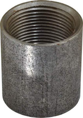 Made in USA - Size 1-1/4", Class 150, Malleable Iron Black Pipe Coupling - 150 psi, Threaded End Connection - Americas Industrial Supply