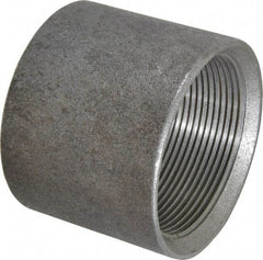 Made in USA - Size 2", Class 150, Malleable Iron Black Pipe Coupling - 150 psi, Threaded End Connection - Americas Industrial Supply