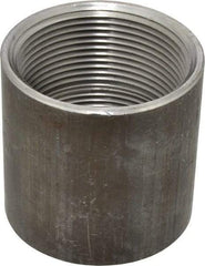Made in USA - Size 2-1/2", Class 150, Malleable Iron Black Pipe Coupling - 150 psi, Threaded End Connection - Americas Industrial Supply