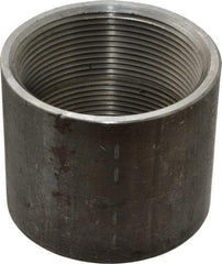 Made in USA - Size 3", Class 150, Malleable Iron Black Pipe Coupling - 150 psi, Threaded End Connection - Americas Industrial Supply