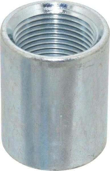 Made in USA - Class 150, 3/4" Galvanized Pipe Coupling - Threaded, Steel - Americas Industrial Supply