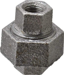 Made in USA - Size 1/8", Class 150, Malleable Iron Black Pipe Union - 150 psi, Threaded End Connection - Americas Industrial Supply
