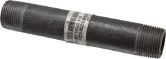 Made in USA - Schedule 80, 3/4" Diam x 5-1/2" Long Steel Black Pipe Nipple - Threaded - Americas Industrial Supply