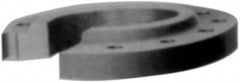 Made in USA - 3" Pipe, 8-1/4" OD, 1-9/16" Hub Length, Iron Threaded Pipe Flange - 4-5/8" Across Bolt Hole Centers, 7/8" Bolt Hole, 175 psi, Class 250 - Americas Industrial Supply