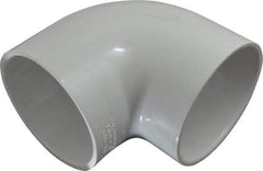 Value Collection - 4" PVC Plastic Pipe 90° Elbow - Schedule 40, Slip x Slip End Connections - Americas Industrial Supply