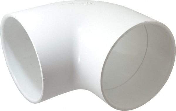 Value Collection - 6" PVC Plastic Pipe 90° Elbow - Schedule 40, Slip x Slip End Connections - Americas Industrial Supply