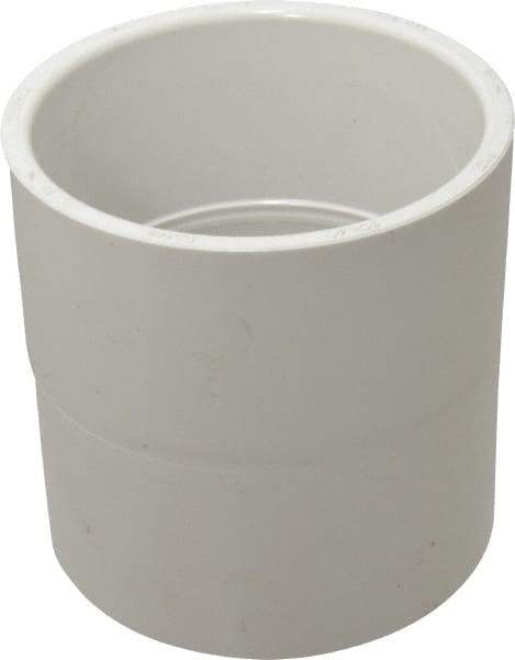 Value Collection - 3" PVC Plastic Pipe Coupling - Schedule 40, Slip x Slip End Connections - Americas Industrial Supply