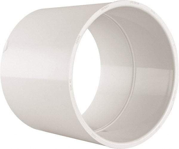 Value Collection - 6" PVC Plastic Pipe Coupling - Schedule 40, Slip x Slip End Connections - Americas Industrial Supply